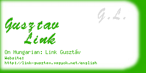 gusztav link business card